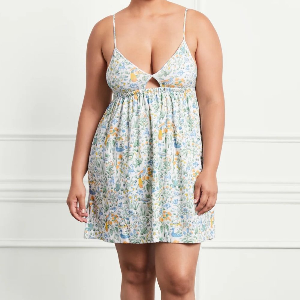 NWT Hill House Aurora Sleep Dress Floral Sherwood Forest Nightgown